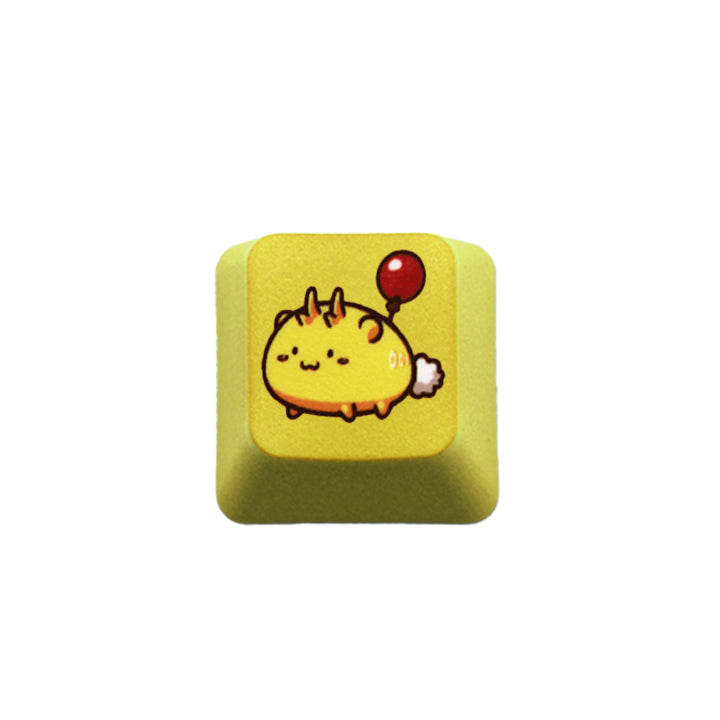 Cute ESC PBT Keycap Custom Keyboards UK Yellow Smiling Balloon