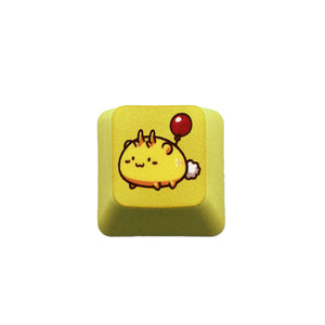 Cute ESC PBT Keycap Custom Keyboards UK Yellow Smiling Balloon