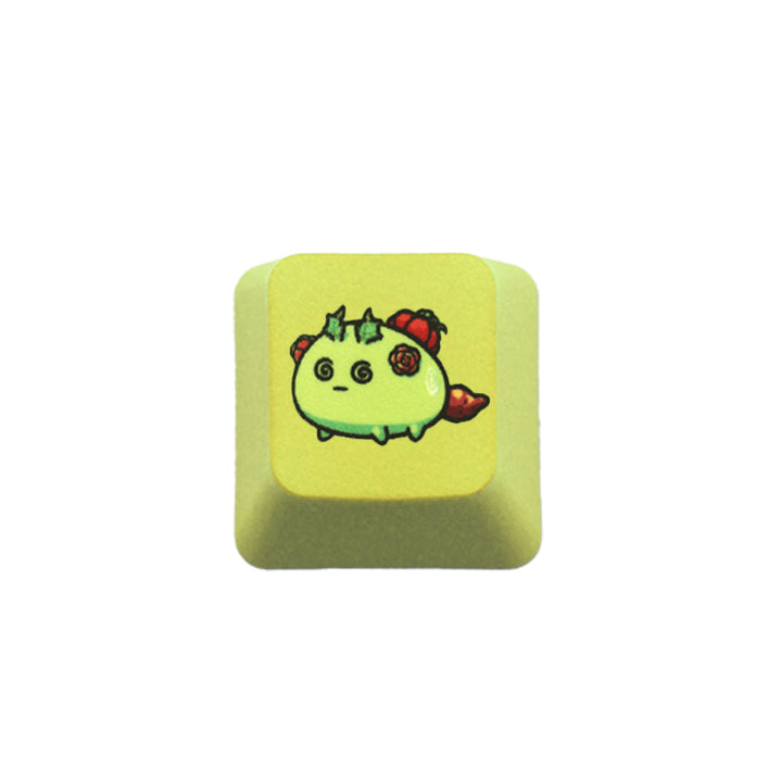 Cute ESC PBT Keycap Custom Keyboards UK Yellow Confused Pumpkin