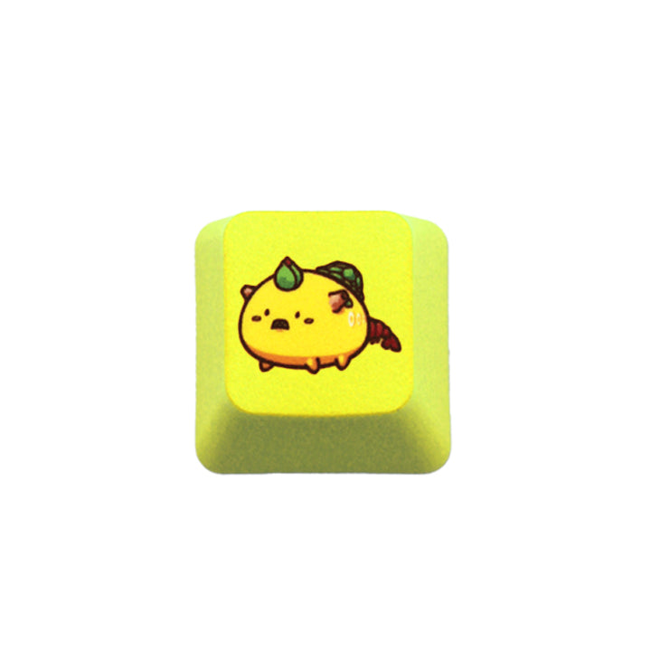 Cute ESC PBT Keycap Custom Keyboards UK Yellow Shocked Lemon