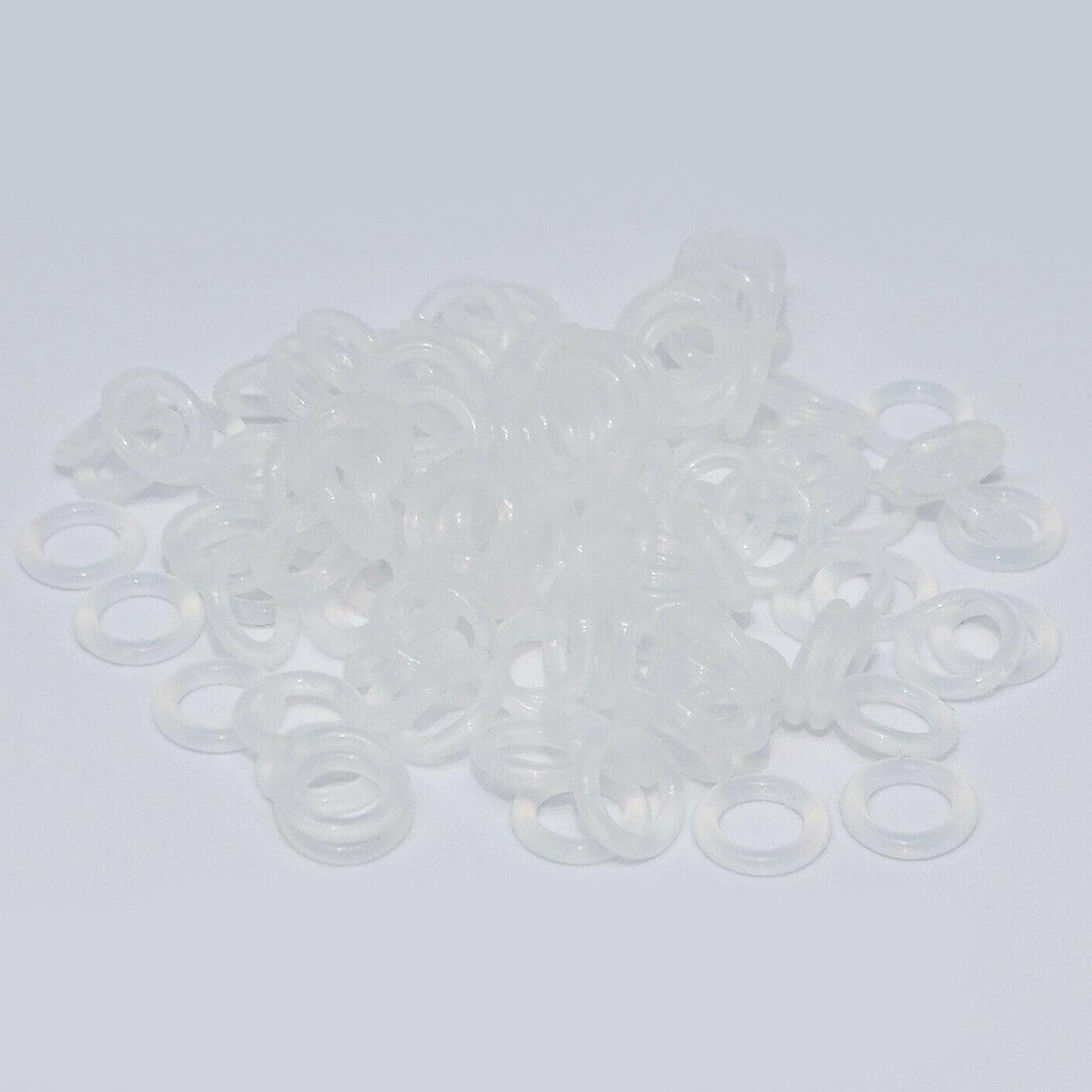110Pcs O-Rings Keyboard Switch Dampeners Tools Custom Keyboards UK 1.5mm Clear