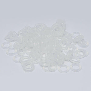 110Pcs O-Rings Keyboard Switch Dampeners Tools Custom Keyboards UK 1.5mm Clear