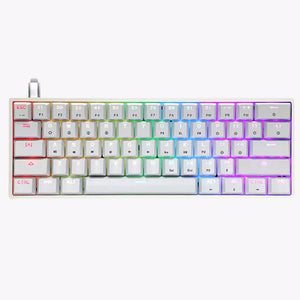 Skyloong GK61 Optical Mechanical Keyboard Mechanical Keyboard Skyloong White Blue - Clickly