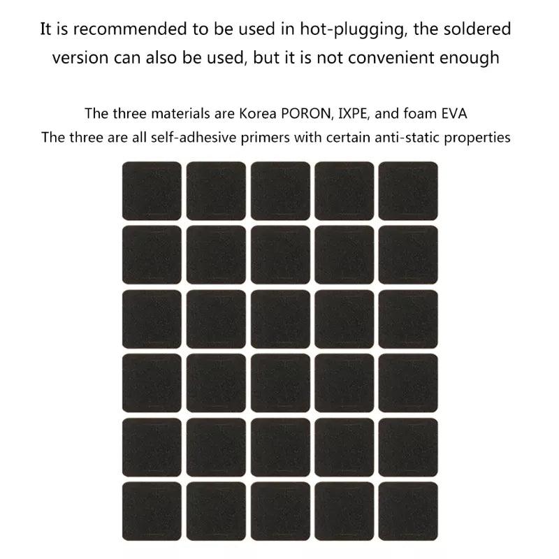 120pcs Poron Switch Foam Pads  Custom Keyboards UK