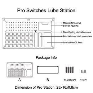 Switch Lube Station with Tray, Spring Magnet, Stem Holder & Base Housing Holder Tools Kelowna