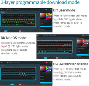 Skyloong GK61 Optical Mechanical Keyboard Mechanical Keyboard Skyloong