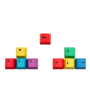 Keycap Keycaps Set Cherry MX Keyboards Multi-Colour Esc Arrow WASD UK English  Custom Keyboards UK