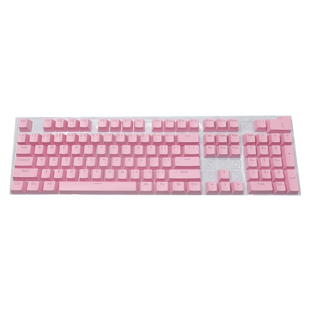 104pcs ABS Mechanical Keyboard Keycaps Keycaps Custom Keyboards UK Pink