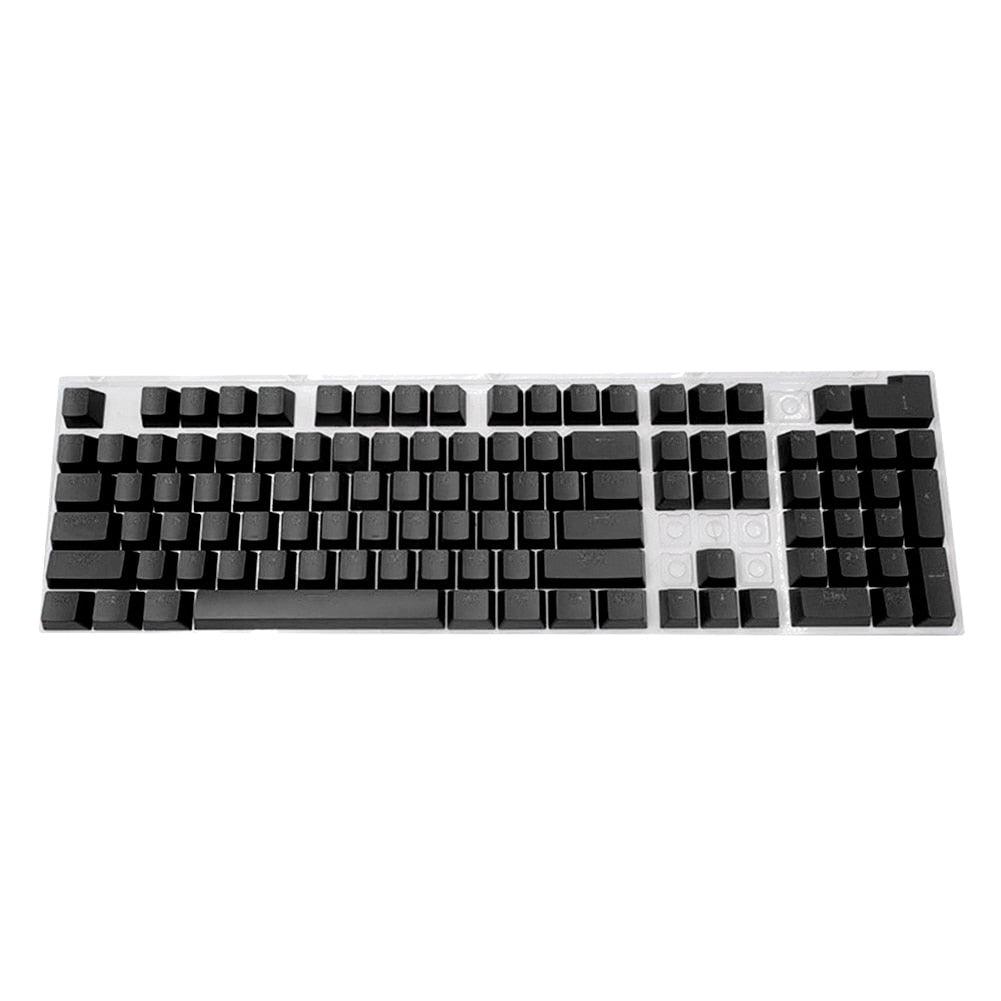 104pcs ABS Mechanical Keyboard Keycaps Keycaps Custom Keyboards UK Black