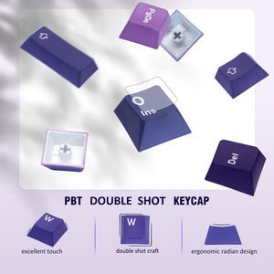 132 Keys Double Shot PBT Keycaps Keycaps Custom Keyboards UK