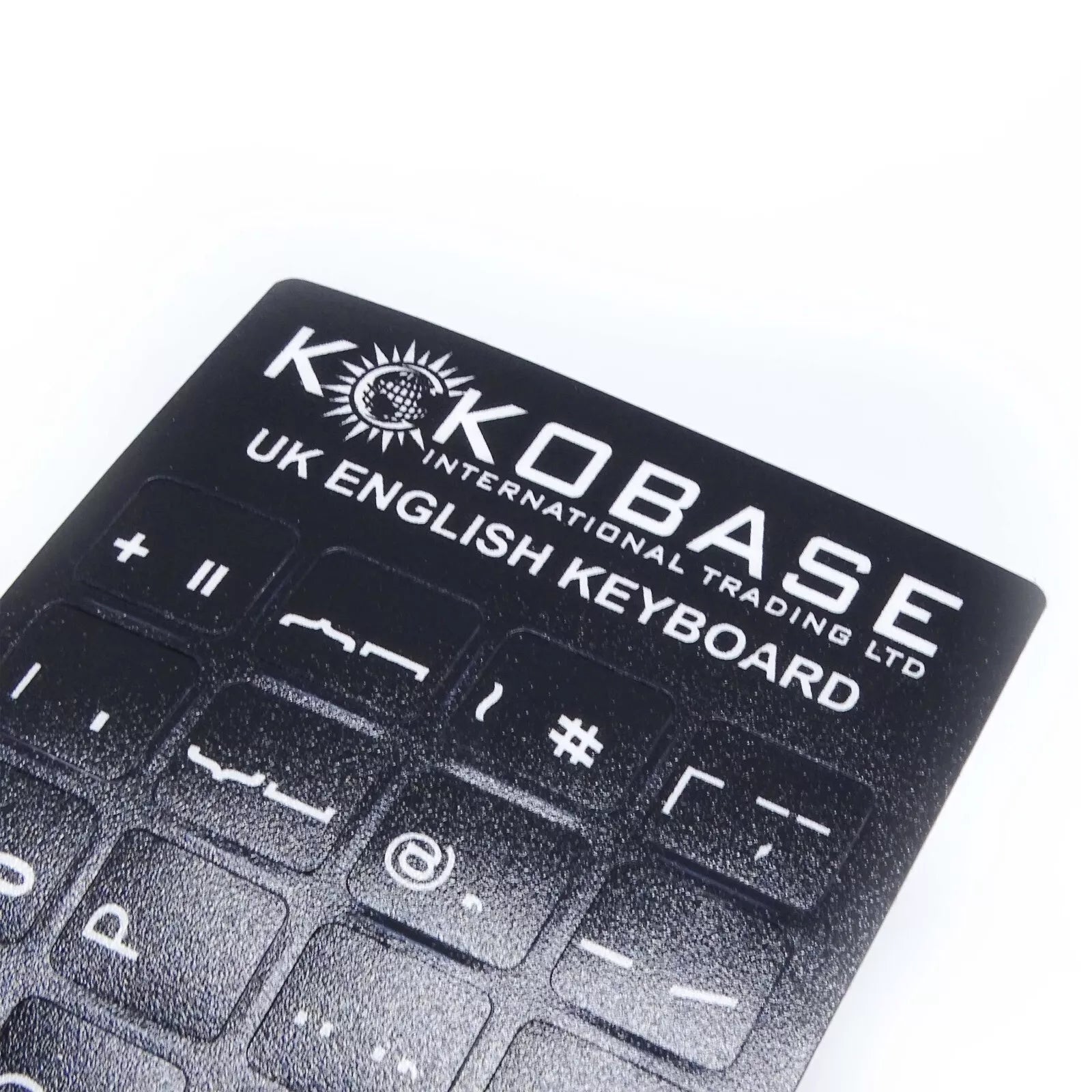 Kokobase® Qwerty English Keyboard Stickers - Self-adhesive UK British Layout Stickers Kokoboase