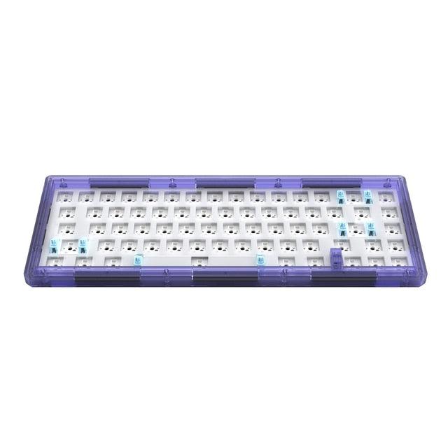 GAS67 60% Mechanical Keyboard Kit Mechanical Keyboard Custom Keyboards UK Purple Gateron Red x 70 