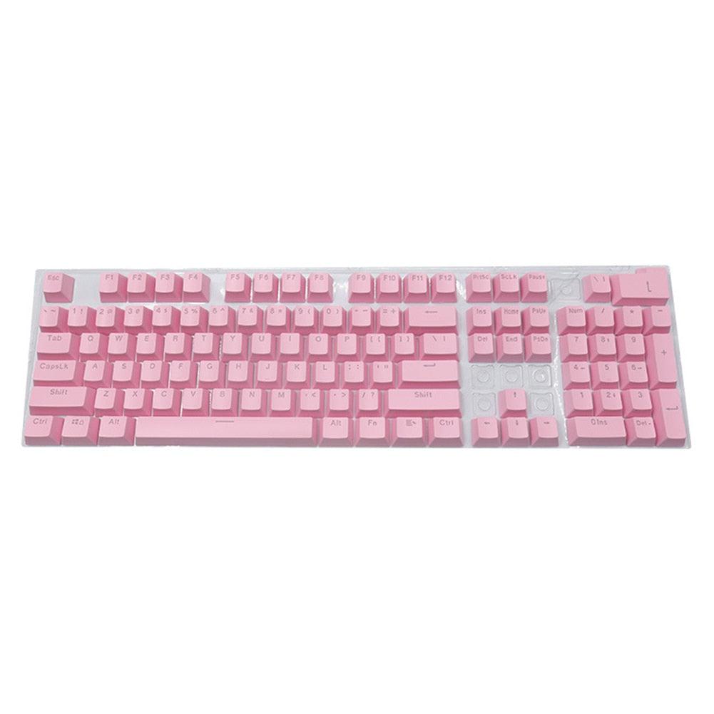 104pcs ABS Mechanical Keyboard Keycaps Keycaps Custom Keyboards UK Pink  