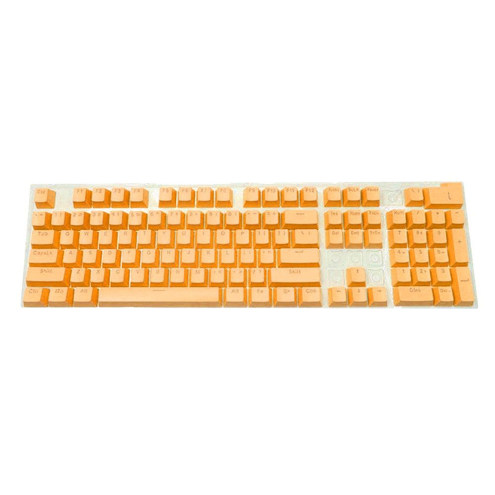 104pcs ABS Mechanical Keyboard Keycaps Keycaps Custom Keyboards UK Yellow  
