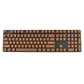 104pcs ABS Mechanical Keyboard Keycaps Keycaps Custom Keyboards UK Coffee  