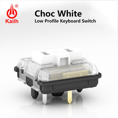 Kailh Choc Low Profile Switch 1350 Chocolate Keyboard Switch Clicky Tactile Linear White Switches Mechanical Keyboard for Laptop  Kailh White 10PCS China