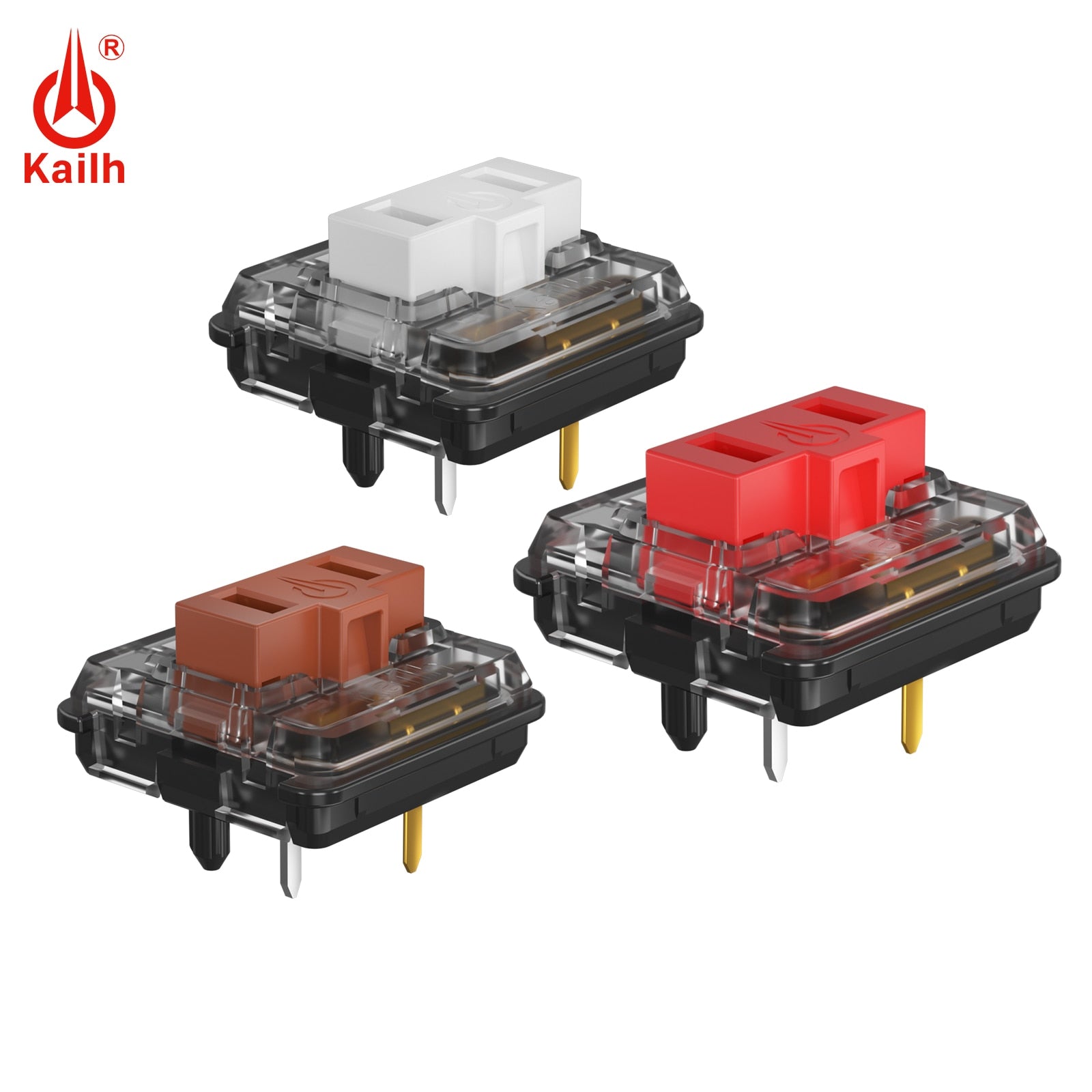 Kailh Choc Low Profile Switch 1350 Chocolate Keyboard Switch Clicky Tactile Linear White Switches Mechanical Keyboard for Laptop Switches Kailh