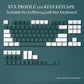 184/104 Key PBT Double-shot Keycaps (XVX Profile)  Custom Keyboards UK 110 Key Green White  